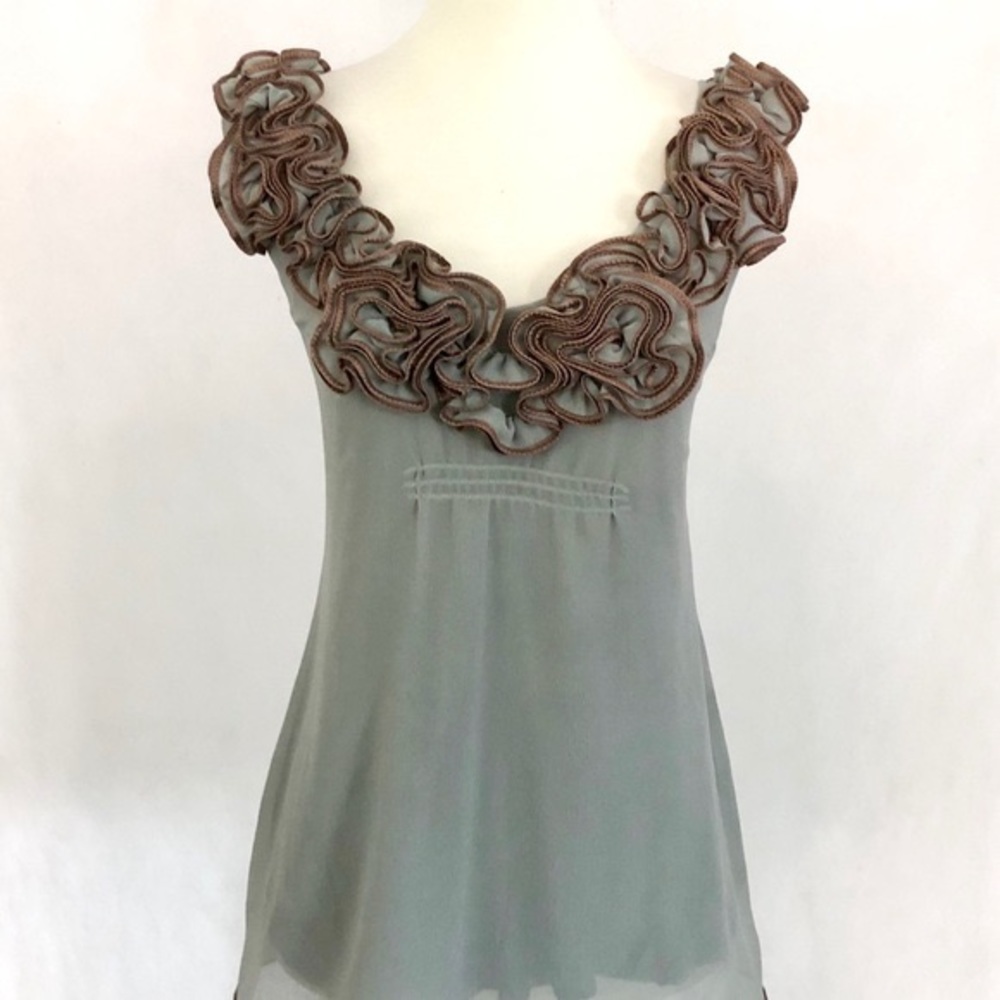 Anthropologie Baraschi In The Wings Rosette Top - Picture 6 of 11